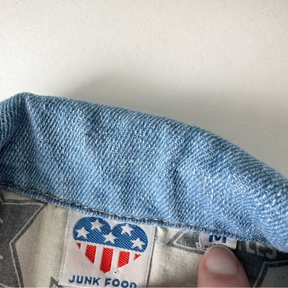 Junk Food The Beatles Embroidered Denim Vest - Picture 8 of 9